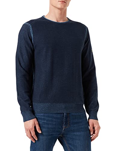 Camel Active Sweter Męski, Niebieski (Night Blue), L