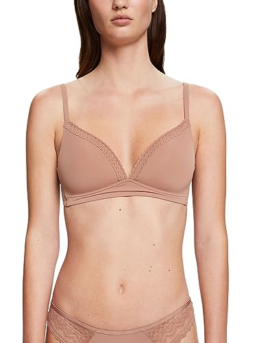 ESPRIT Damski biustonosz z mikro laceband RCS Wirl.pad wyściełany biustonosz, beżowy (skin beige), 85A