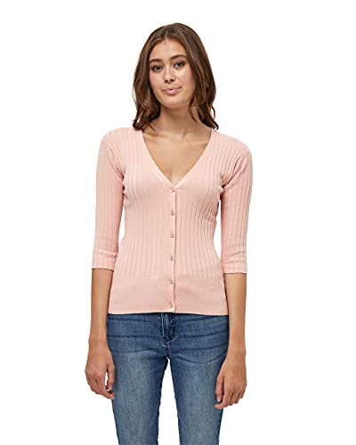 Peppercorn Damska koszulka z dzianiny Tana Rib, 4651 kwiat róży różowy, L