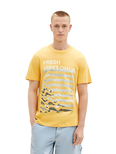 TOM TAILOR Denim Koszulka męska 1036470, 31043-Sun Fusion, XS, 31043 - Sun Fusion, XS