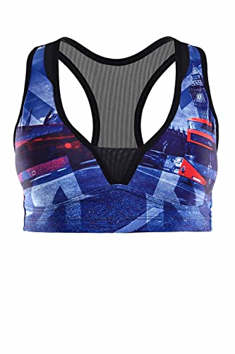 WINSHAPE Damski damski Fitness Czas wolny Functional Mesh Push-up z wbudowanymi wkładkami, Pusb103, London Push-Up biustonosz push-up