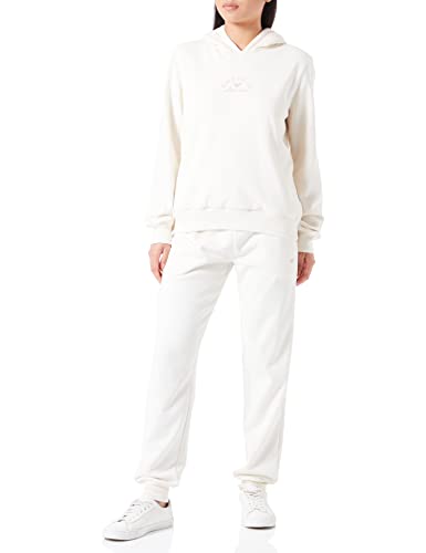 Emporio Armani Damskie spodnie dresowe z polaru, Blady Krem, XL