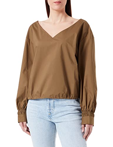 Sisley Damska bluza 5FUALQ038, wojskowa zieleń 3P7, L, zielony wojskowy 3p7, L