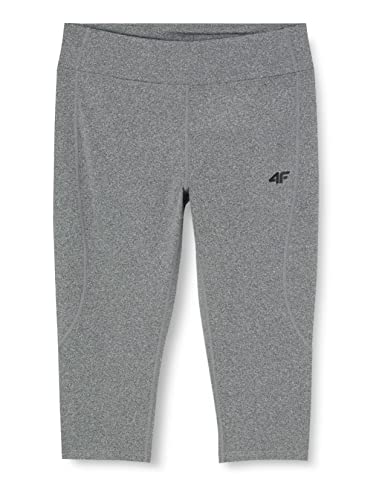 4F Damskie spodnie funkcyjne Spdf350 damskie, średni szary, melanż, XXL, średni szary, melanż, XXL