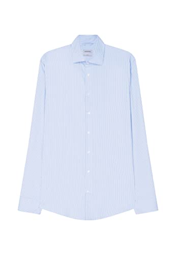 Seidensticker Męska koszula biznesowa, jasnoniebieski, 44 PL