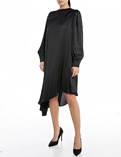 Replay Sukienka damska, 098 BLACK, L