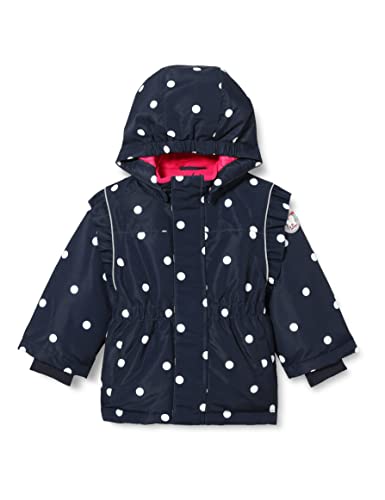 NAME IT Baby Girls NMFSNOW05 kurtka DOT FO kurtka, ciemny szafir, 80, Dark Sapphire, 80 cm