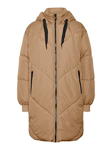 bestseller a/s Damski płaszcz VMBEVERLY Coat BOOS, Tigers Eye, S