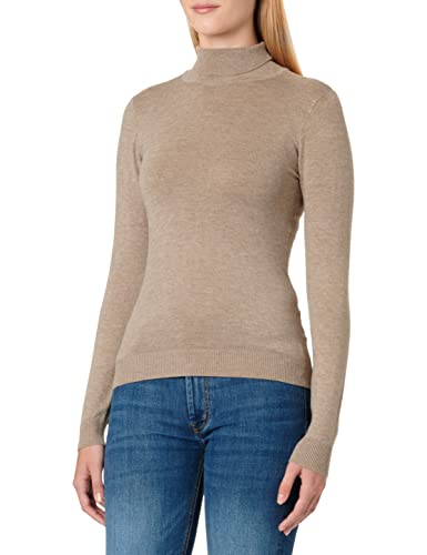 Object Damski sweter z dzianiny, stójka, Fossil/Szczegóły: melanż, S