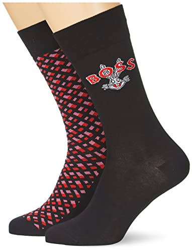 BOSS Skarpety męskie Regular_Socks, Black1, 39-42 EU