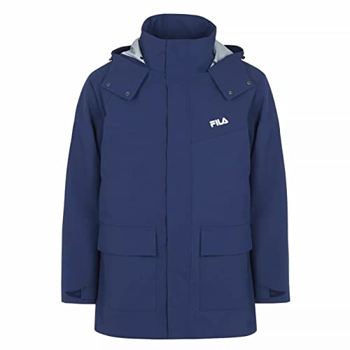 FILA Męska kurtka Tanvald Light Parka Padded, Medieval Blue, XL
