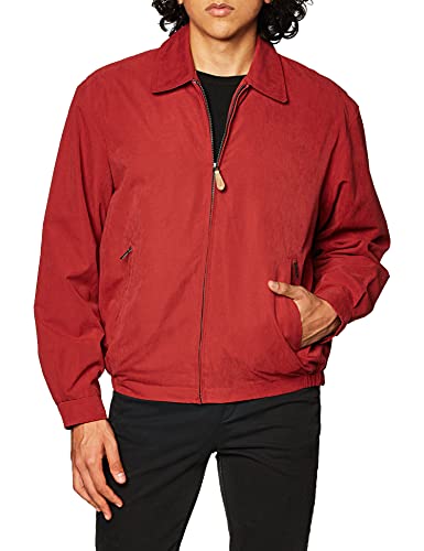 London Fog Męska kurtka z zamkiem błyskawicznym z przodu Light Mesh Lined Golf Jacket bawełna, lekka kurtka