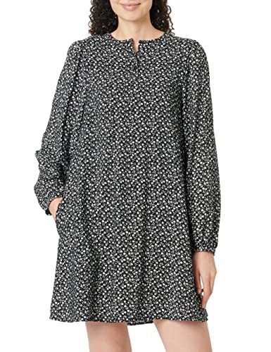 ONLY Women's ONLSANDY Life L/S sukienka NOOS PTM Mini, Black/AOP: Celia SMALL, S