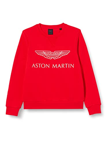 Hackett London Bluza chłopięca Amr Logo Crew, czerwony, 5 lat