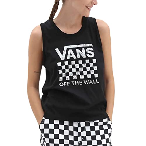 Vans Damska koszulka na ramiączkach z zamkiem, Czarny, M
