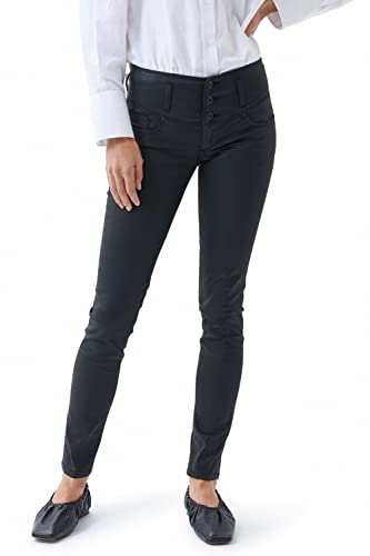 Salsa Dżinsy Mystery Push up Slim Efekt Płaszcz Ciemny, Negro, 28