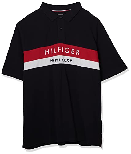 Tommy Hilfiger Męska koszulka polo Bt-Chest Embro Th Logo Reg S/S, Pustynne niebo, 3XL