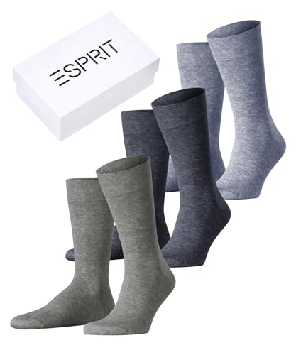 ESPRIT Zestaw 3 skarpet w pudełku na prezent, Mehrfarbig (Sortiment 30), 43-46 EU