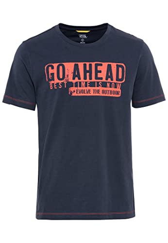 Camel Active Męski T-shirt 409745/7T74, niebieski (Night Blue), S