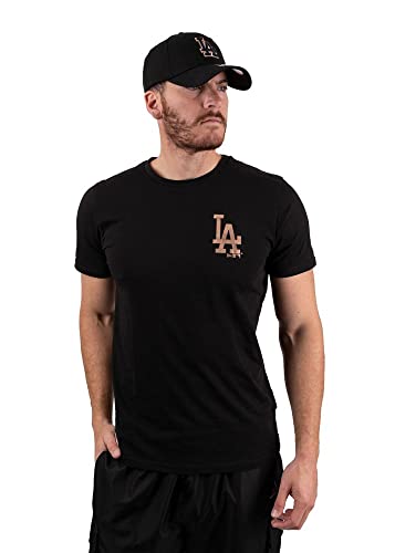 New Era Męski T-shirt Los Angeles Dodgers, blkmrg, XXL