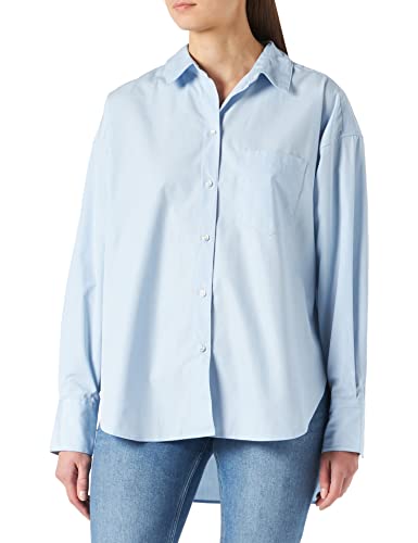 JACK&JONES damska koszulka JJXX JXJAMIE LS Relaxed POPLIN NOOS Blouse, kaszmirowy niebieski, XL
