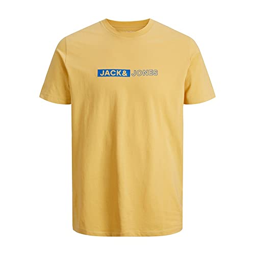 JACK & JONES Męski T-shirt Jjneo Tee Ss Crew Neck, Jojoba., S