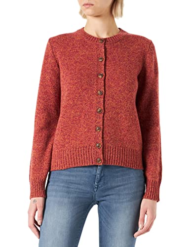 United Colors of Benetton Damski koreański dżersej M/L 103me500l kardigan sweter, czerwony granada 66f, S