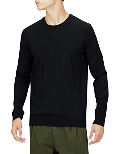 HUGO Men's San Cedric-M1 Sweter męski, czarny1, L