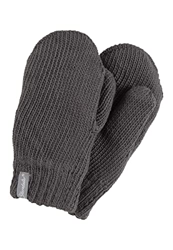 Sterntaler Unisex dziecięce rękawiczki z dzianiny, antracyt melanż, 3