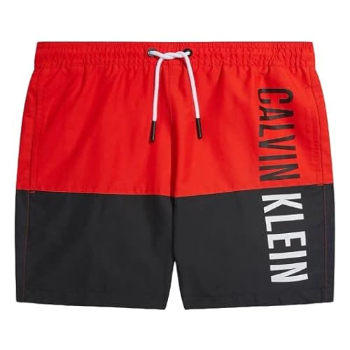 Calvin Klein Średni sznurek blokujący dla chłopców, czerwony Cajun, 12-14 lat, Czerwony Cajun, 12-14 Lat