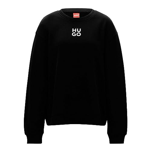 HUGO Bluza damska Classic Crew, czarny (Black1), XS