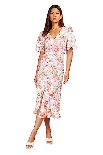 Little Mistress Damska sukienka na co dzień Midaxi w kwiaty, multi, 34