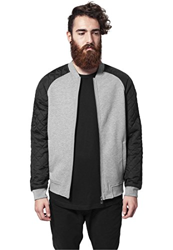 Urban Classics Kurtka męska Diamond Nylon Sweatjacket, różnokolorowy (gry/blk 119), XXL