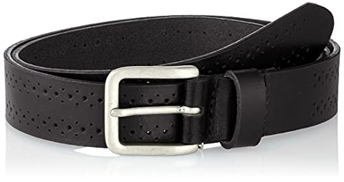 JACK&JONES ACCESSORIES Jacnick skórzany pasek męski, czarny, 95