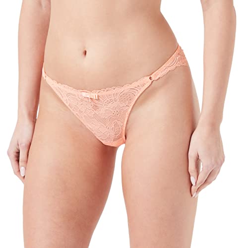 Emporio Armani Damska Eternal Sznurowane Stringi Bielizna Styl Bikini Kobieta, Papaya, M