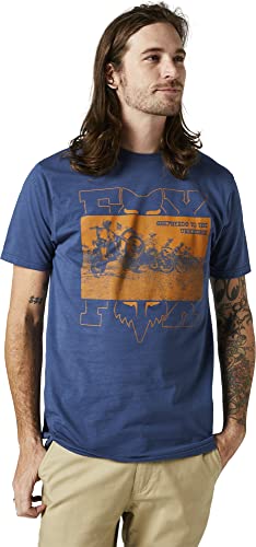 Fox Head Splitter Ss Premium Tee Dark Indigo