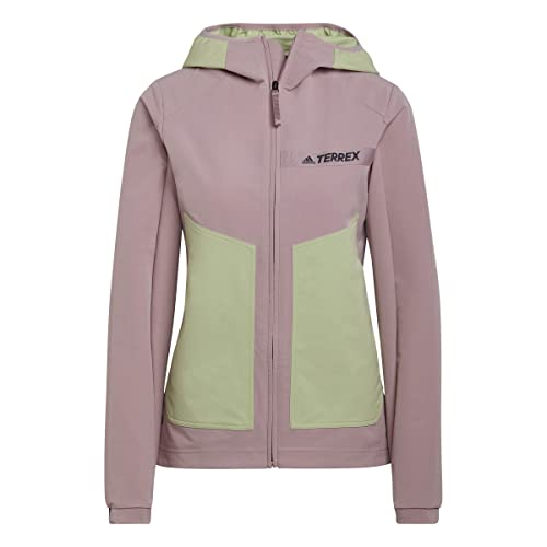 adidas W MT Softshel J kurtka damska, MALMAG/LIMMAG, XL