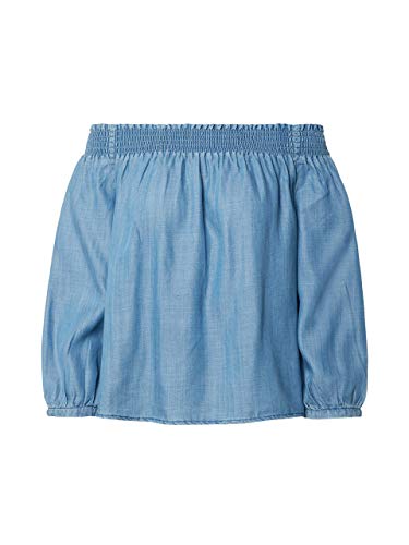 Tylko bluzka damska, Niebieski (Medium Blue Denim Medium Blue Denim), XS