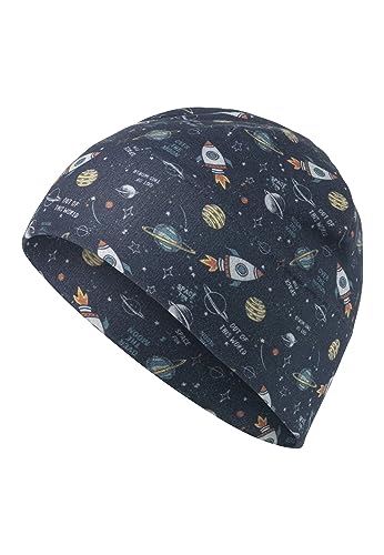Sterntaler Czapka chłopięca beanie kosmiczna, morski, 53
