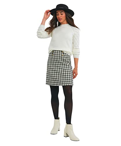 Joe Browns Damski sweter z długim rękawem, Zimowa biel, 42