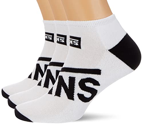 Vans Męskie skarpety No Show (US 9-13, 3-pak) białe, 2, jeden rozmiar (EU 42-47), Biel 2, Rozmiar uniwersalny