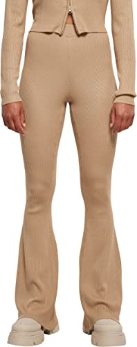 Urban Classics Damskie damskie legginsy z dzianiny ściągającej do butów do jogi, Beżowy Union Beige, S