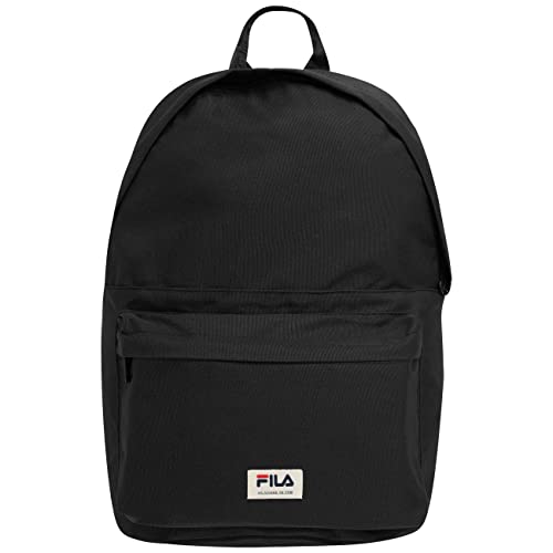 FILA Unisex Boma Badge plecak S'Cool Two-Black-OneSize, czarny, jeden rozmiar