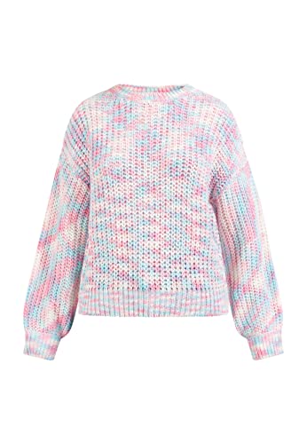 LIBBI Damski sweter z dzianiny 12425321-LI01, różowy, wielokolorowy, M/L, Różowy, wielokolorowy., M-L