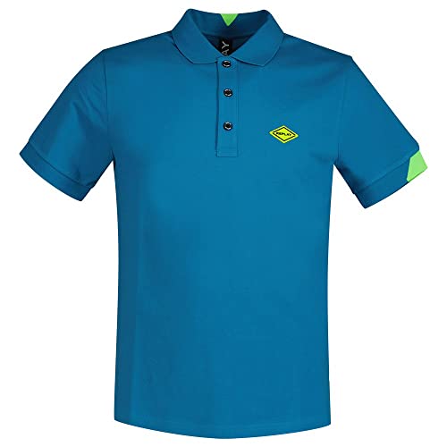 Replay Męska koszulka polo z krótkim rękawem ze stretchem, 182 petrol, XL