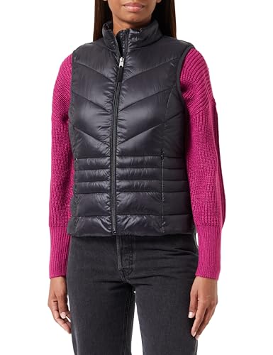 Bestseller A/S Damska kamizelka VMSORAYASIV AW23 Short Waistcoat BOOS, czarna, XS, Schwarz
