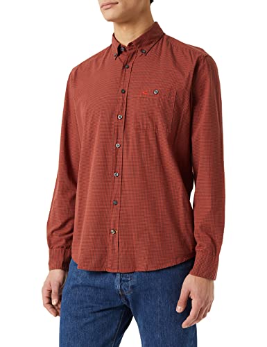 camel active Koszula męska 4091166s66, pomarańczowy czerwony, L