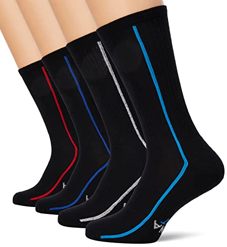 ATHENA Sport LM40 Skarpety, czarno-niebieski/czarny/czerwony/czarny/melanż czarny/turkusowy, 39/42 męskie