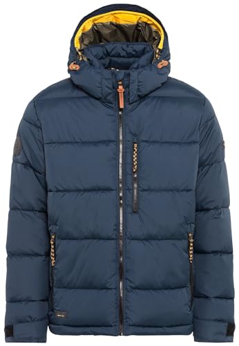 camel active Męska kurtka zimowa Basic pikowana, niebieski, 33