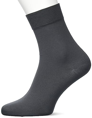KUNERT Damskie skarpety Sensual Cotton Extra Fine Knick, antracytowy, 35-38 EU